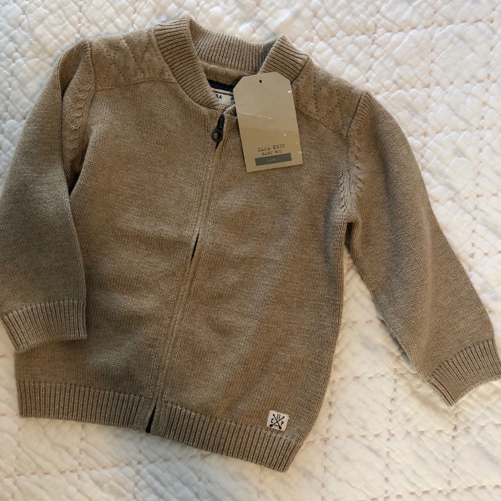 Zara Toddler Boy Zip Up Sweater